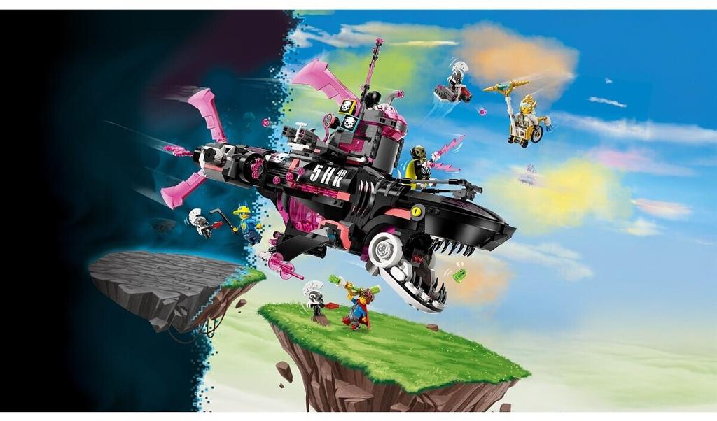 LEGO конструктор DREAMZzz – Подводная лодка кошмарной акулы (71500)