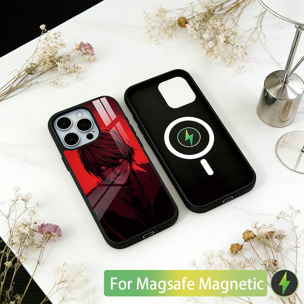 

Death Note Light Yagami Phone Case For iPhone17,16,15,14,13,12,11 Plus,Pro Magnetic For Magsafe Wireless Charging iPhone12ProMax