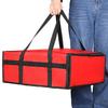 Dual Zippers Pizza Carrier Bag Fully Insulated Food Delivery Bag  Travel Picnic