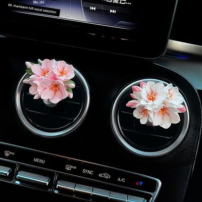 Summer Car Air Freshener Gypsum Car Vent Decoration Flower Car Interior Ornament Diffuser Stone for Women