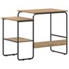 Desk with Storage Space Artisan Oak 100 x 50 x 75 cm