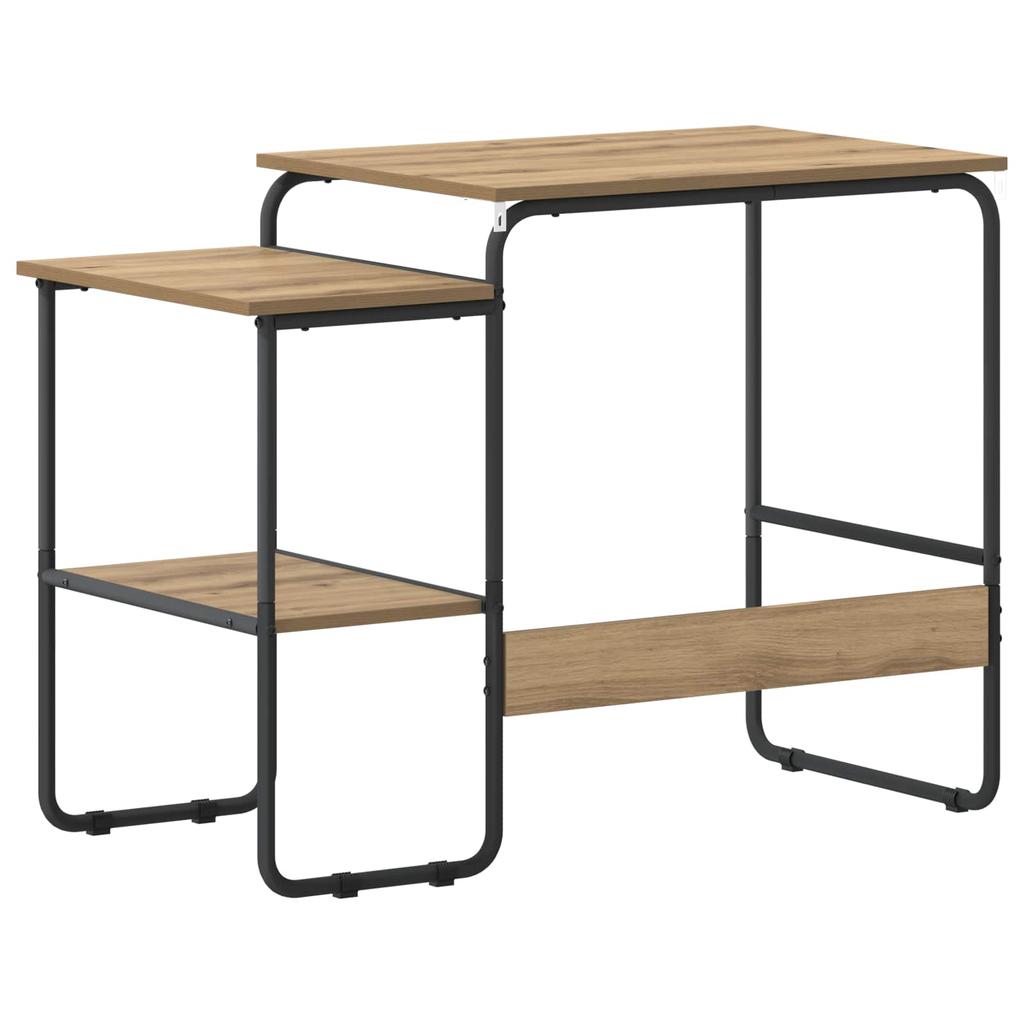 Desk with Storage Space Artisan Oak 100 x 50 x 75 cm