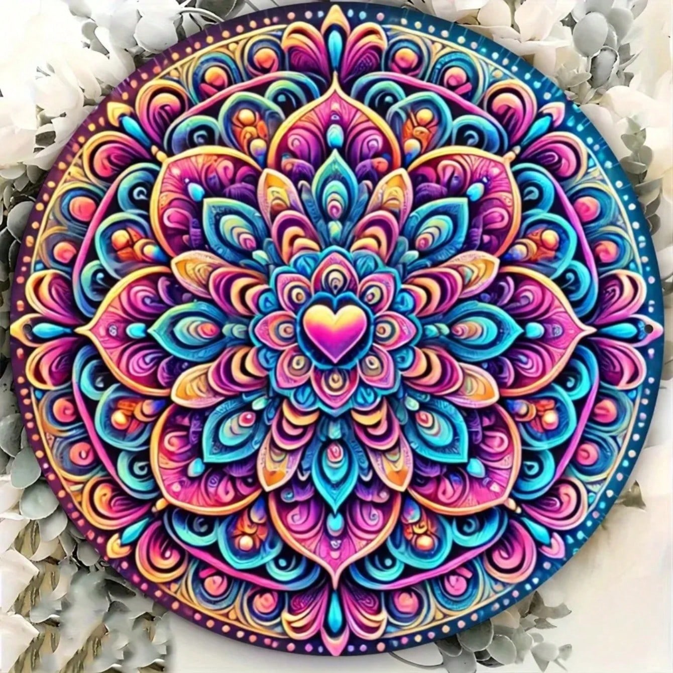 Vintage Art Deco Embossed Metal Wall Art Kitchen Decor Metal Plate Painting разноцветный