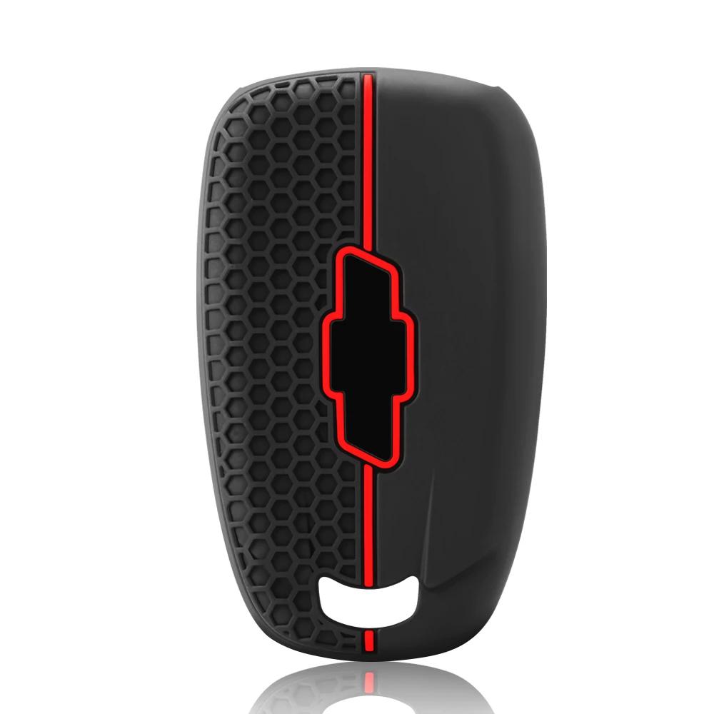 Silicone Car Key Case For Chevrolet Cruze Malibu Spark Sonic Impala Equinox Volt Trax Traverse Camaro Remote Fob Shell Cover
