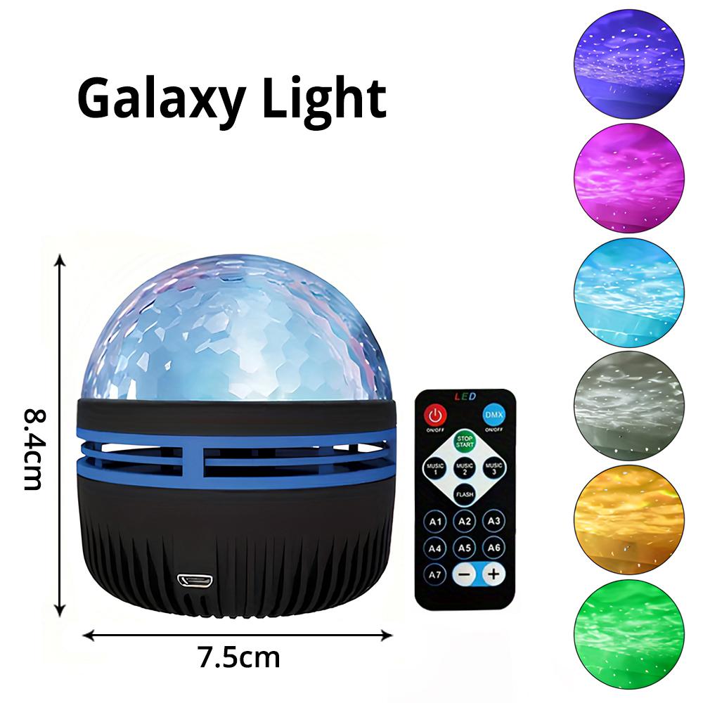 

Светодиодный ночник-атмосфера «Галактика» RGB, проекция звездного вихря, пульт дистанционного управления, разноцветная лампа для детской спальни, гостиной, вечеринки black&USB Plug