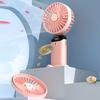 Usb Hand-held Portable Mini Fan Folding Digital Display Office Desktop Electric Fan With A Neck Lanyard