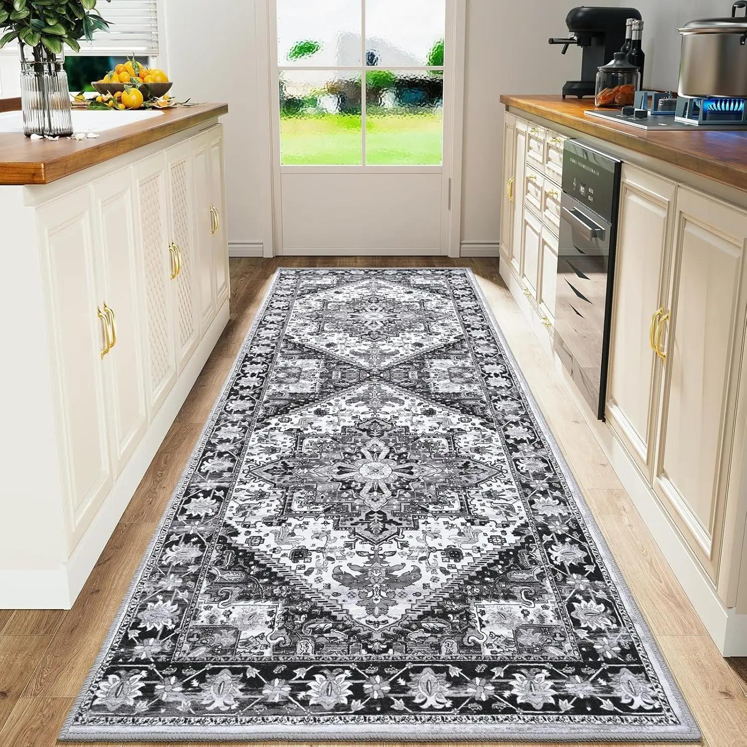 Boho Perzisch Flanellen Tapijt Keuken Vloermat Hal Tapijt Bank Kussen Nachtkastje Tapijt Voor Woonkamer Lang Tapijt Huis 40X120CM (1.3X3.9FT