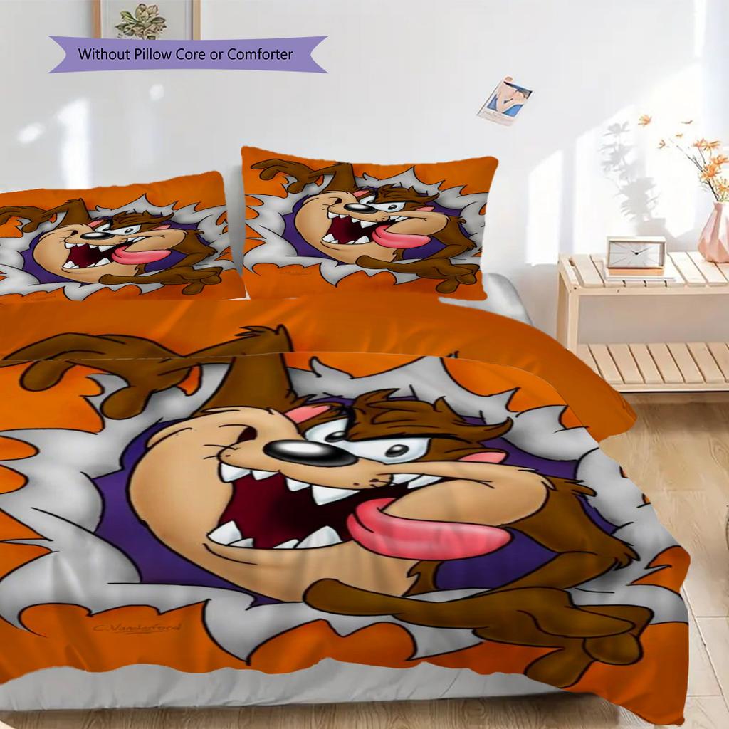 Tom Jerry Stormy Adventure Threepiece Set 1 Duvet Cover 2 Pillowcase Without Core Soft And Comfortable Bedding Set