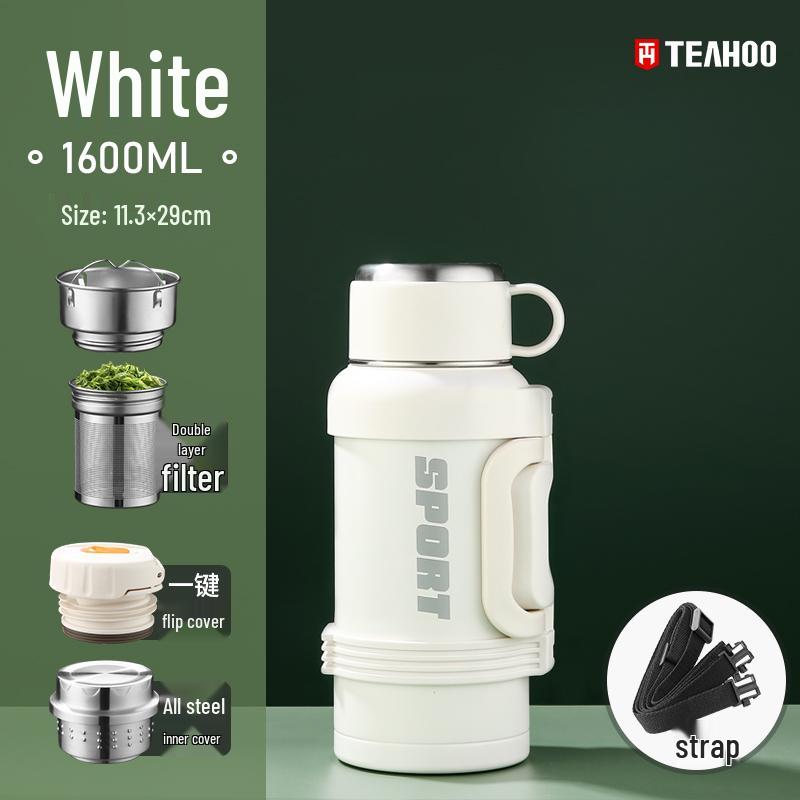 Qihu Large Capacity Stainless Steel Thermos Flask for Outdoor, Car & Home Travel