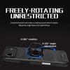 For iPhone Air Case with Ring Holder Kickstand PC + TPU Anti-Fall Phone Cover