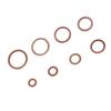 80PCS Copper Sump Plug Washers Round Flat Ring Washers Copper Washer Kit Engine Maintenance