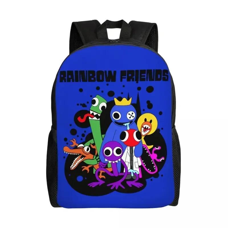 Custom Rainbows Friends Hug It Out Travel Backpack Men Women School Computer Bookbag Video Game College Student Daypack Bags