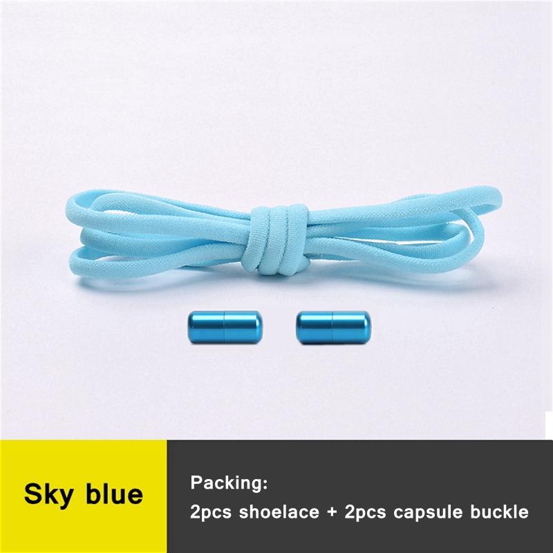 Slip-on No Tie Shoelaces Capsule Lock with Elastic Laces for Sneakers Kids Adults | Quick Lazy Shoelaces One Size Fits All Shoes