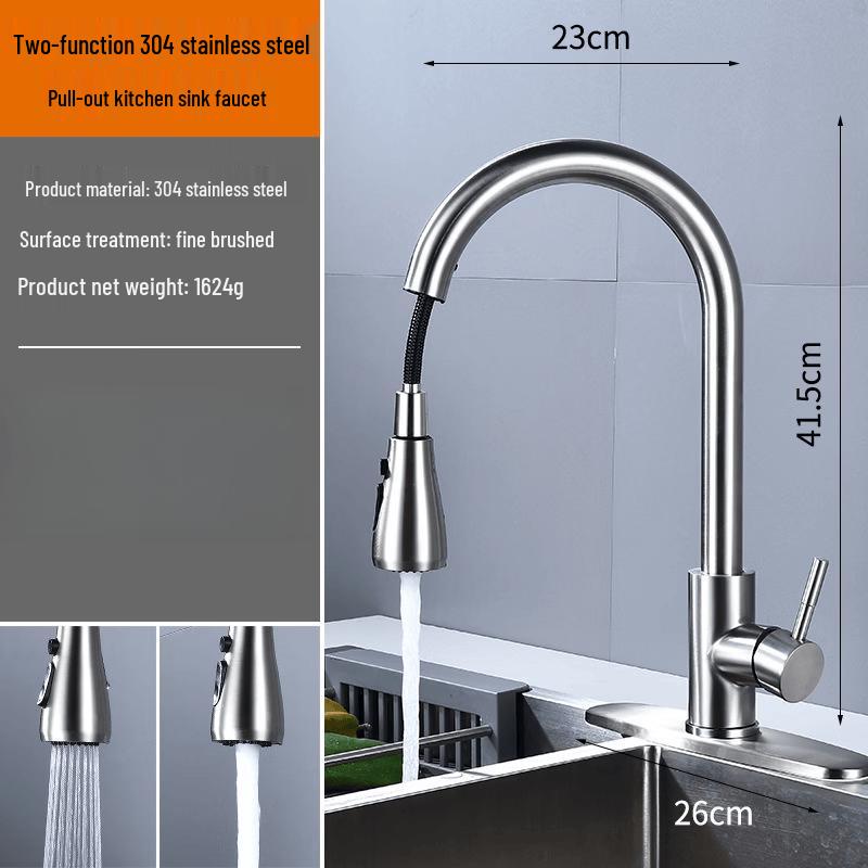 L-shaped Single Handle Kitchen Faucet