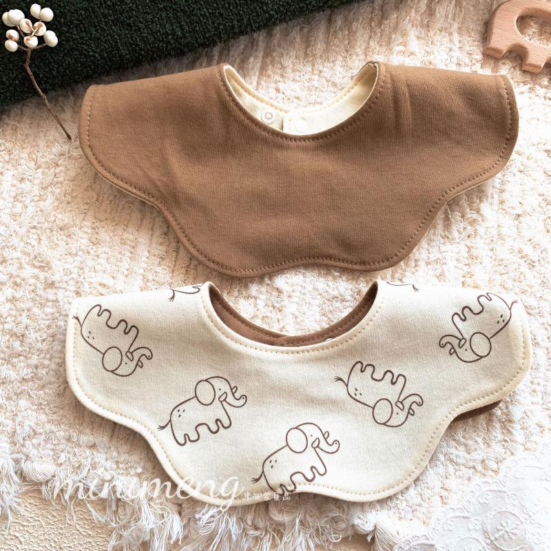 Korean Petal Baby Bib: Reversible, Anti-Vomit, All-Season Neck Scarf