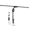 Double-arm LED Desk Lamp, Eye Protection LED Table Lamp with 3 Colours and 10 Brightness Levels, Office Gooseneck Table Lamp
