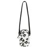 Gray Logo Zipper Canvas Phone Bag Mini Crossbody Bag Unisex Bags Black White Leopard-Print NN2PM62K
