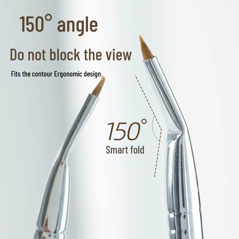 Multipurpose Makeup Brush for Eyeliner, Eyeshadow, and Precision Concealer - Ideal for Under-Eye Bags and Detailed Eye Makeup.