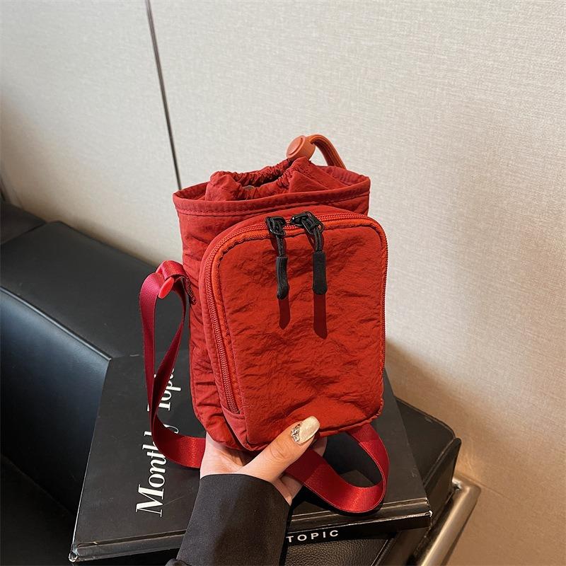 Casual versatile small square bag spring new fashion canvas small square bag high-end trend messenger bag