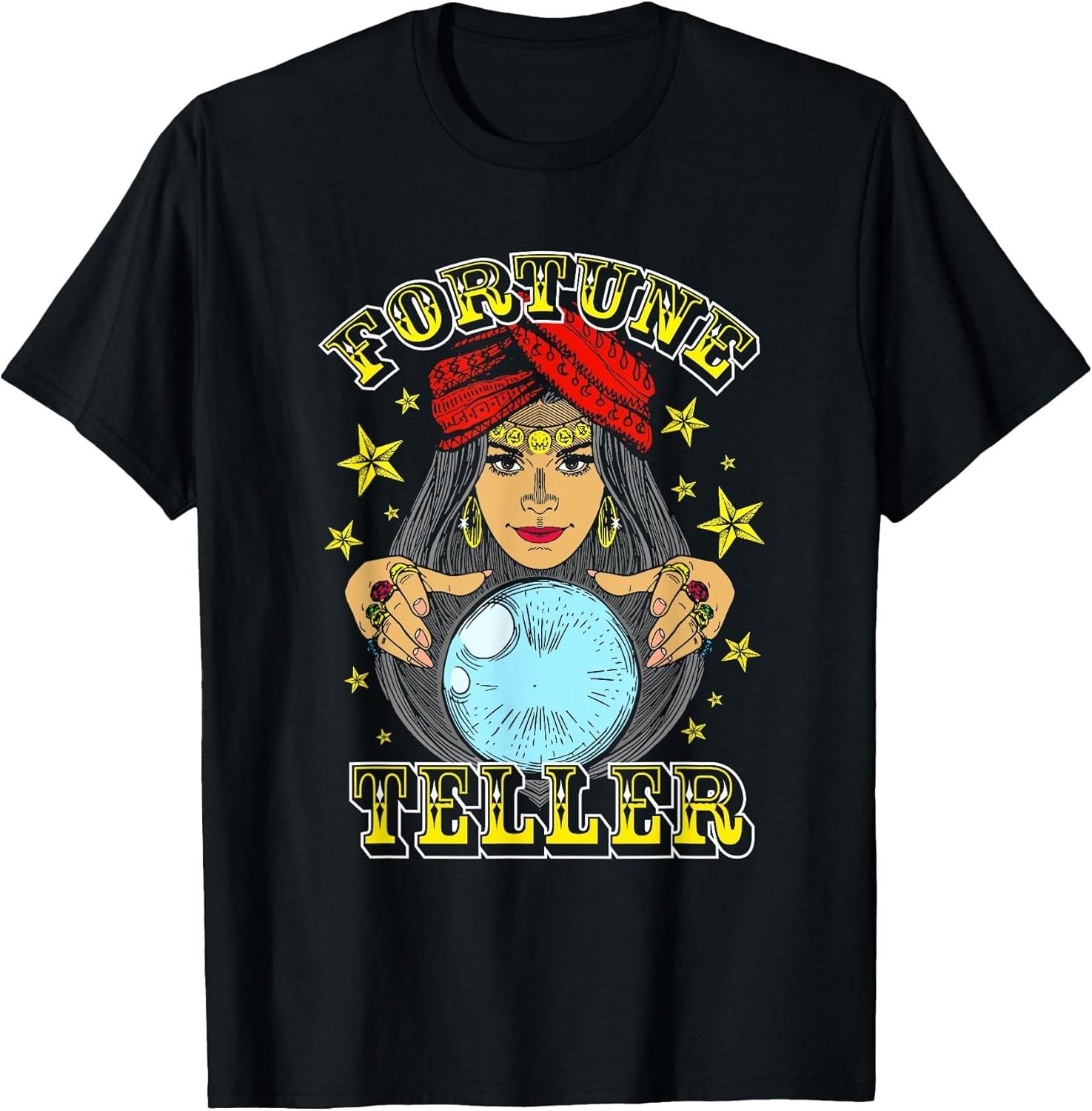 Fortune Teller Costume Circus Staff Vintage Carnival Theme Tee - Made In Usa S