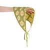 Spring Pastoral Embroidered Daisy Triangle Scarf Headband - Versatile Floral Hair Accessory for Women