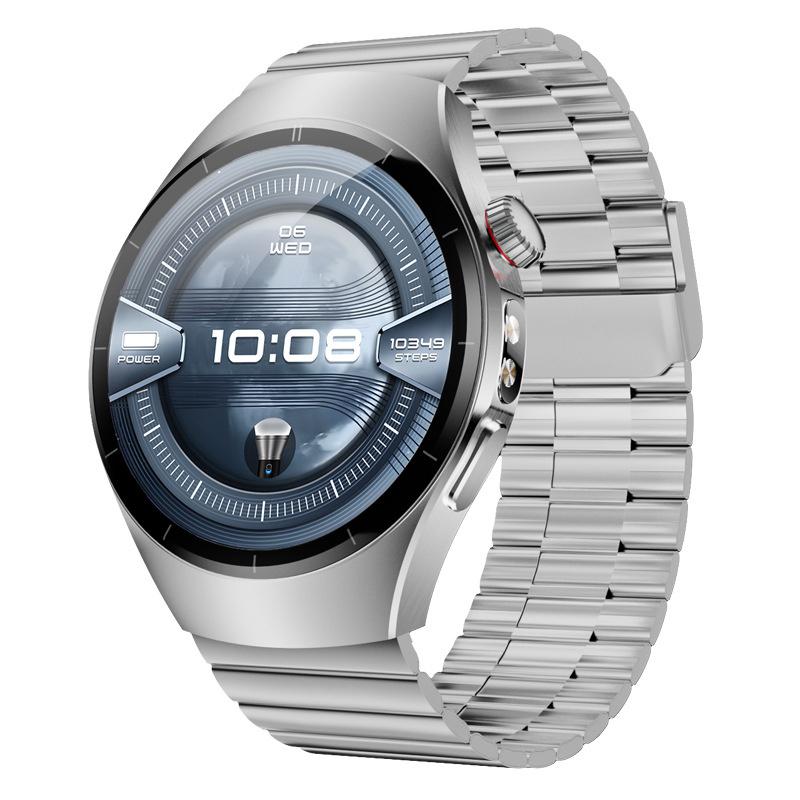 

Умные часы SK45 Pro с большим экраном, функцией вызовов по Bluetooth, монитором здоровья, мощным светодиодным фонариком, мужские спортивные фитнес-часы для улицы серебряный