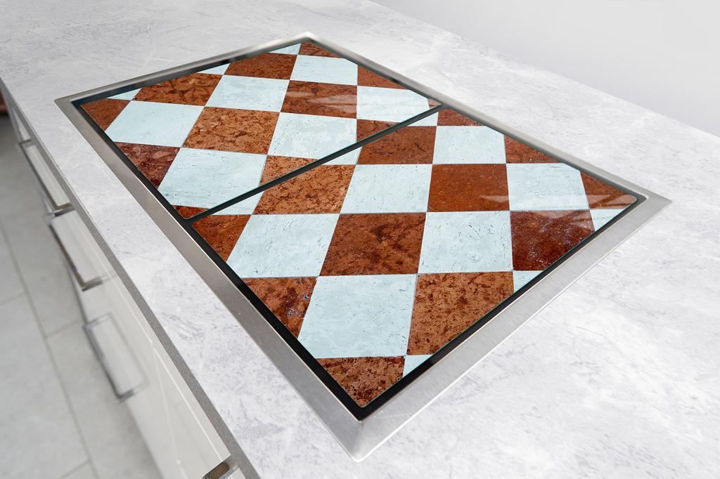 SZKLANA PŁYTA OCHRONNA NA KUCHENKĘ 85x52 MOZAIKA