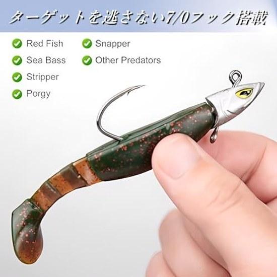 Swimbait jig head worm 50-piece set stacking corn keeper fishing multi-weight rust-resistant suitable saltwater freshwater bass sea rockfish bait.