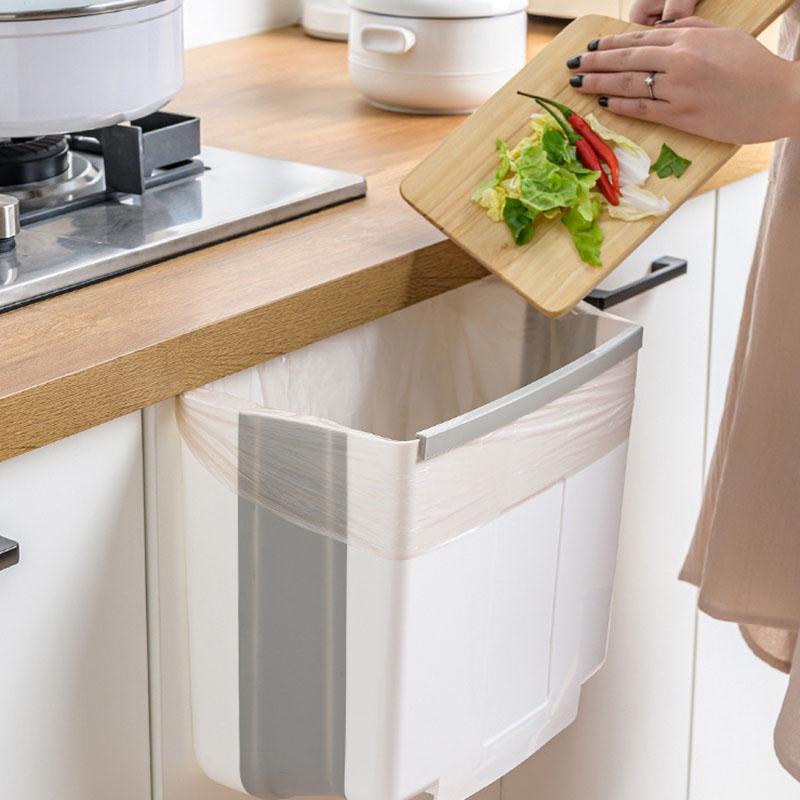 Folding Waste Bin Kitchen Cabinet Door Hanging Trash Can Wall Mounted For Bathroom Toilet At Affordable S Free Real Reviews With Photos Joom Folding Waste Bin Kitchen Cabinet, Waste Bins For Kitchen Cabinets