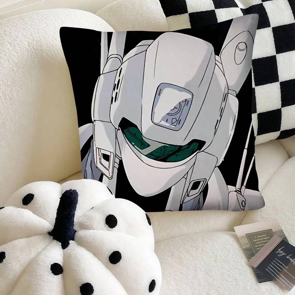 Classic Anime Patlabor The Mobile Police Pillow Case Fashion Square Pillowcase Bedroom Sofa Room Ins Decoration Leisure