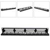 Gold Plated 24 Port Mountable Data Patch Panel High Speed CAT6 CAT 6 Network Cable Rack