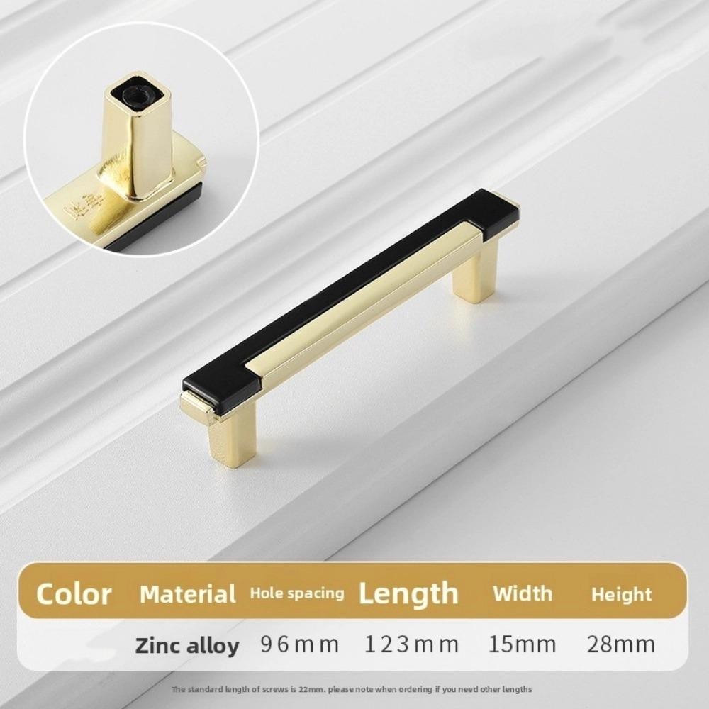 Double-colors Cabinet Pull Zinc Alloy Drawers Pull Nordic Kitchen Cabinets Handle  Cabinet Hardware