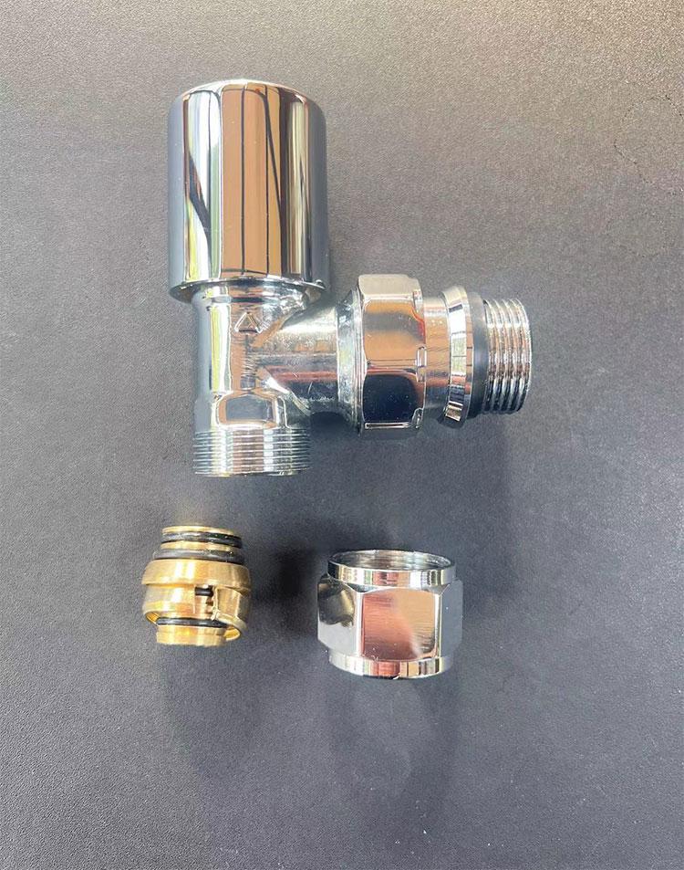 Pinshang Premium 20*6 All-Copper Thermostatic Valve with Polished Chrome-Plated Finish