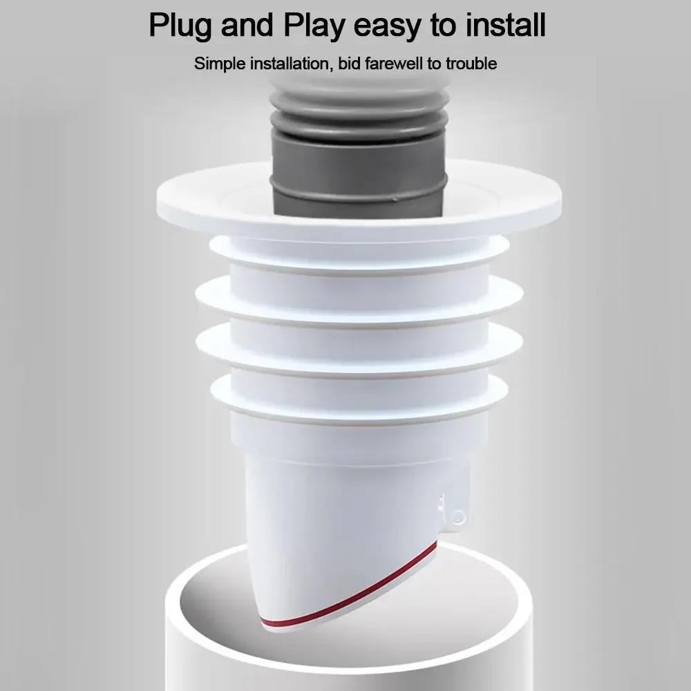 Bathroom Accessories Colander Seal Stopper Sewer Shower Drainer Pipe Sealing Ring Water Pipe Plug Floor Drain Drain Cover