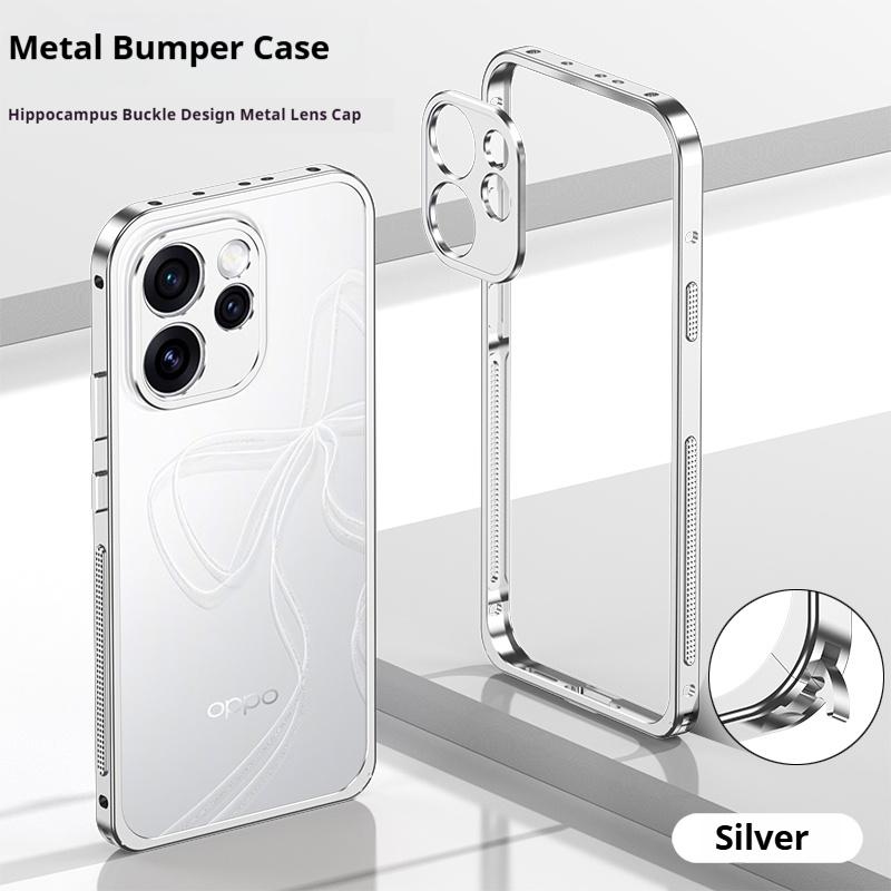 Ultra Thin Aluminum Frame Metal Bumper Case For OPPO Reno 16 Pro 14 15 Pro Max Find X8S X8 Ultra with Camera Protector