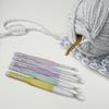 5Pcs Ergonomic Crochet Hook 5 Size Soft Handle Crochet Hook for Beginner Knitting Sweater Scarves Bag Socks and Hat