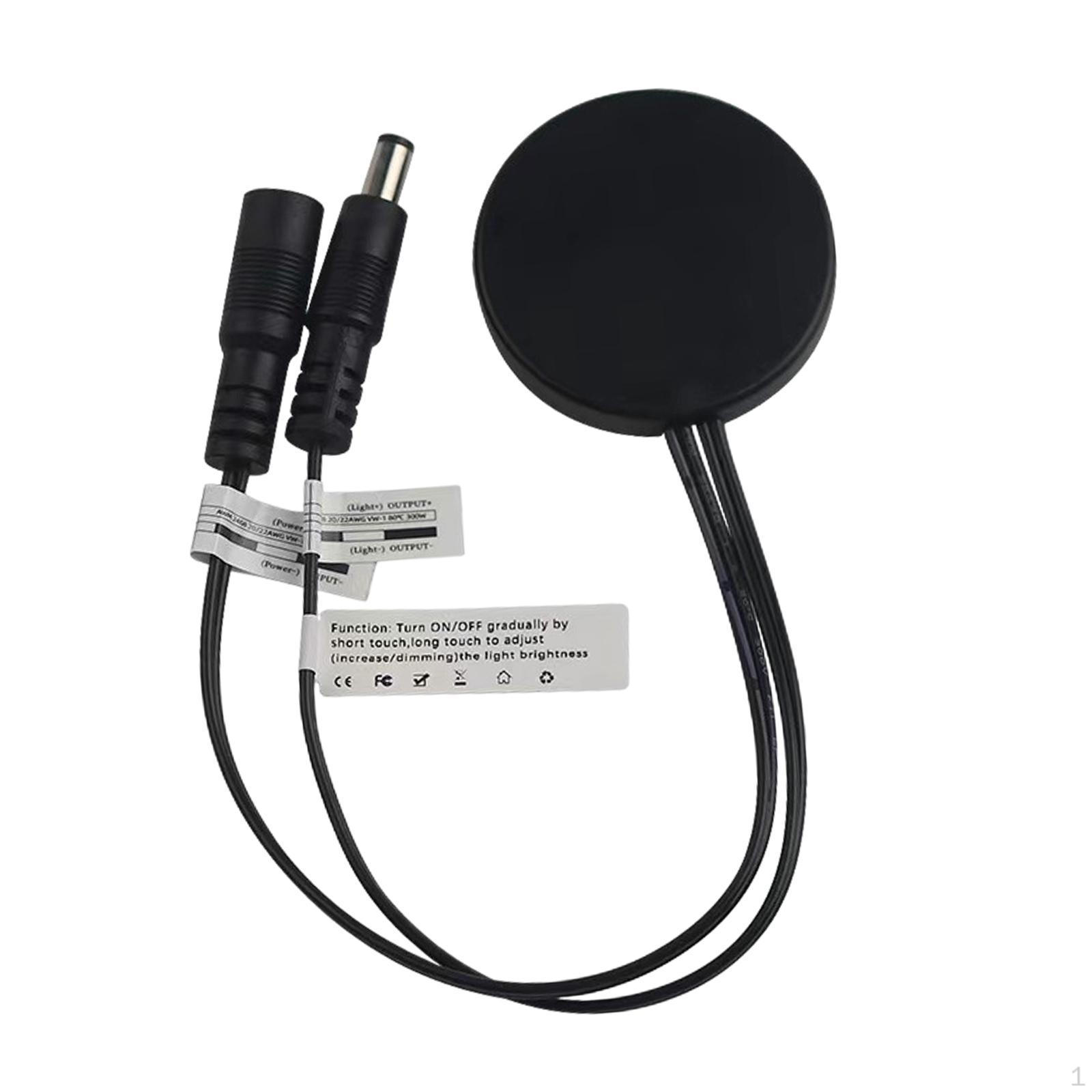 

Скрытая светодиодная панель диммера для замены ламп 12-24 В практичные аксессуары чёрный