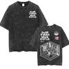Wholesale Rap Bad Bunny DTMF World Tour Oversized Tshirt for Men Luxurious Fashionable Retro Washed Hiphop Pure Cotton Tshirt