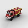 616 Peças MOC-162805 Modelo de Caminhão de Bombeiros Montagem de Partículas Pequenas Blocos de Construção DIY Montagem Criativa Brinquedos Infantis Presente de Natal
