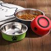  Non-Slip Stainless Steel Pet Bowl for Large Medium Small Dogs And Cats - Water And Food Feeder Dish