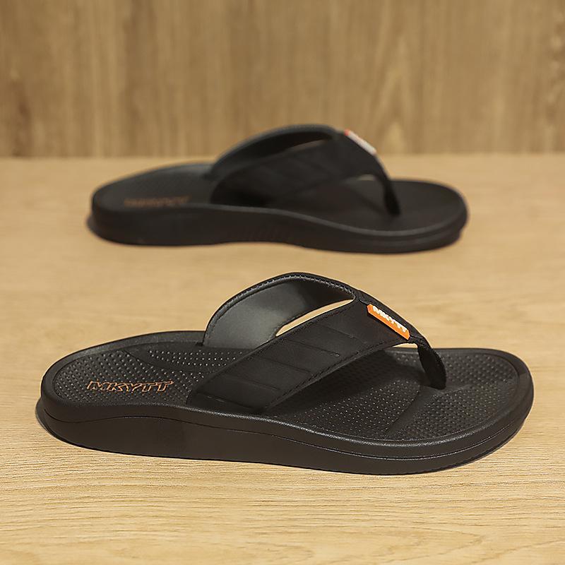 

Весенне-летние новые легкие и простые универсальные мужские тапочки из ЭВА с плоской подошвой, пляжные дышащие шлепанцы с открытым носком 44