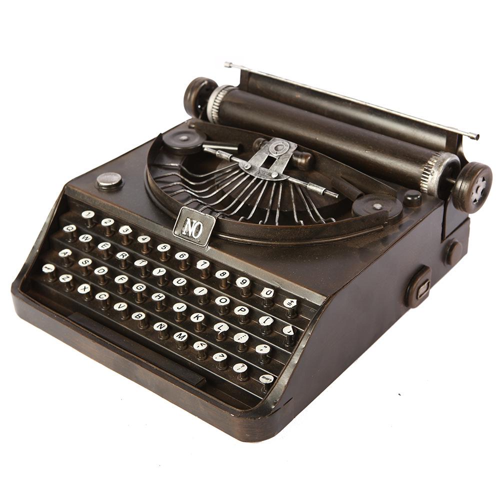 Vintage European Typewriter Iron Art Decor for Photography & Shop Windows