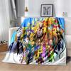 Cartoon Digimon Adventure Monster Soft Plush Blanket,Flannel Blanket Throw Blanket for Living Room Bedroom Bed Sofa Cover Child