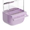 No Mess Bird Feeder Sturdy Automatic Parrot Feeder with Perch Cage Accessories Food Container for Budgies Canary Finch Cockatoo