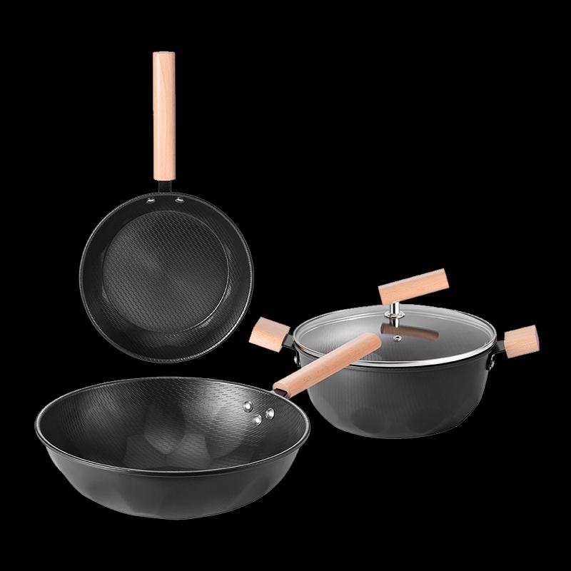 Desmond Forged Iron 3-Piece Cookware Set