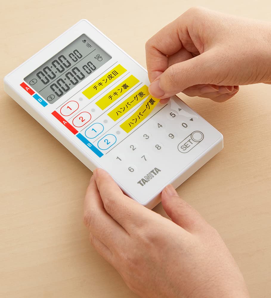 Tanita Commercial Digital x 16 x cm Timer, 100-Hour Counter, White, TD-427-WH, 8.9 2.8