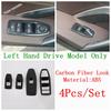 Car Inner Door Window Glass Lift Button Panel Cover Trim For BMW X1 iX1 U11 X2 iX2 U10  - 2027 ABS Carbon Fiber Accessories