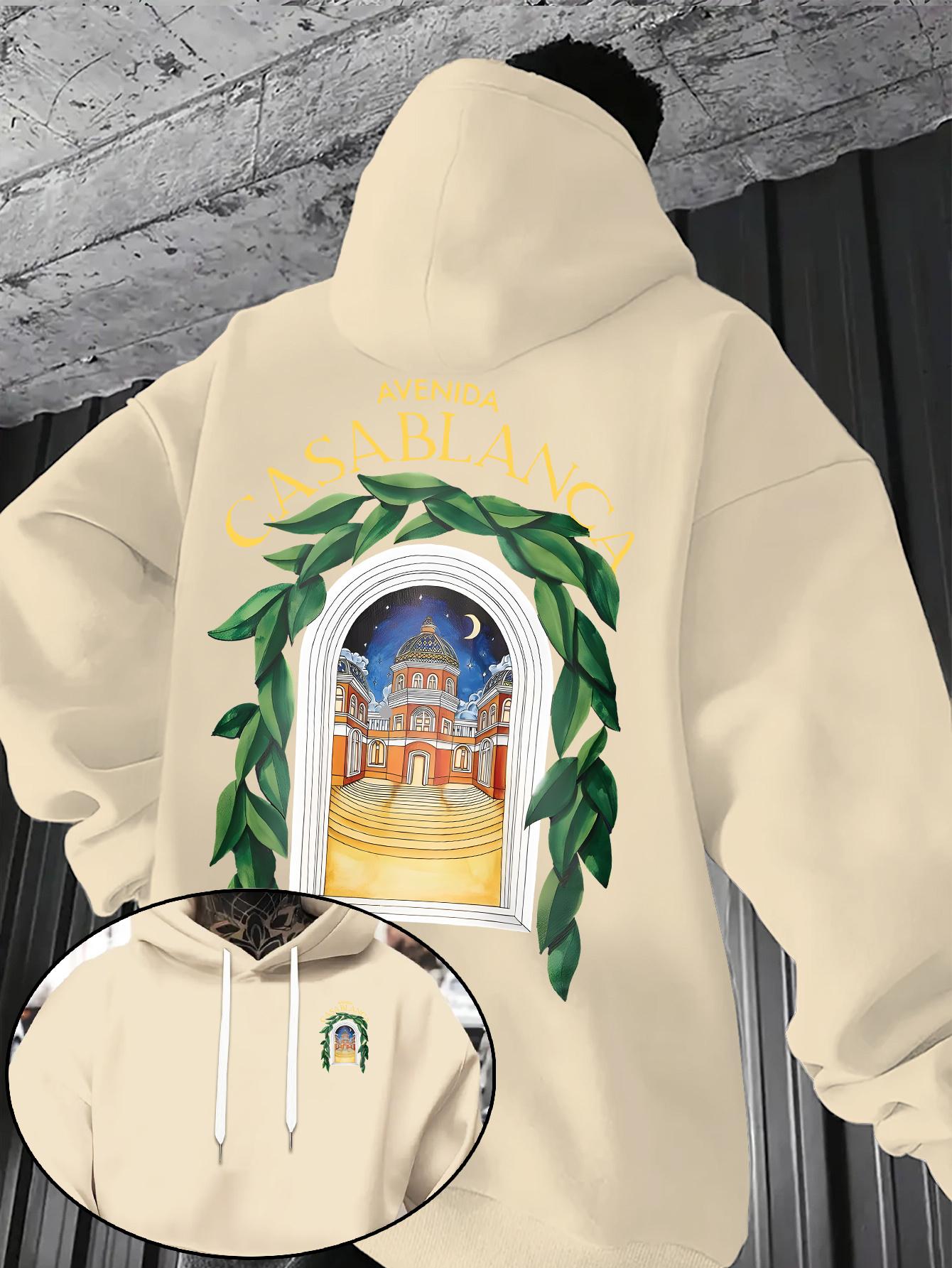 

fashion printed Autumn and Winter Men s Fleece windproof Warm 100Cotton Oversized Hoodie Outdoor Commuter Men s High Elastic top 3XL