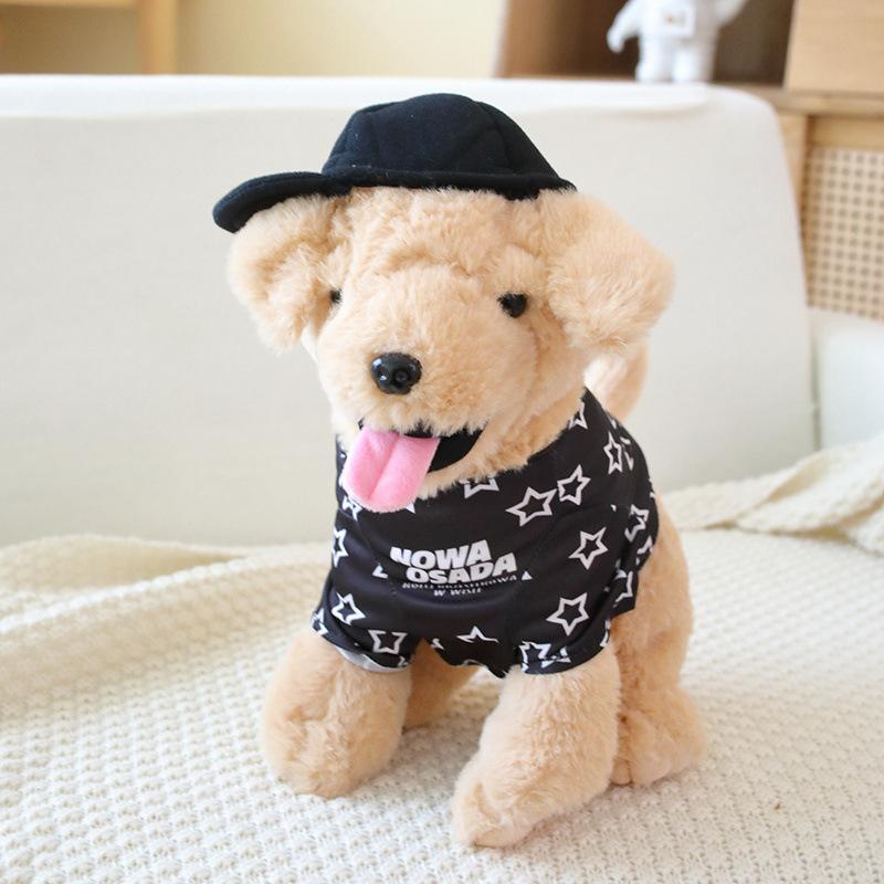 Cute Dressed Puppy Dog Doll Plush Toy Labrador Doll Children Sleeping Soothing Pillow Ragdoll