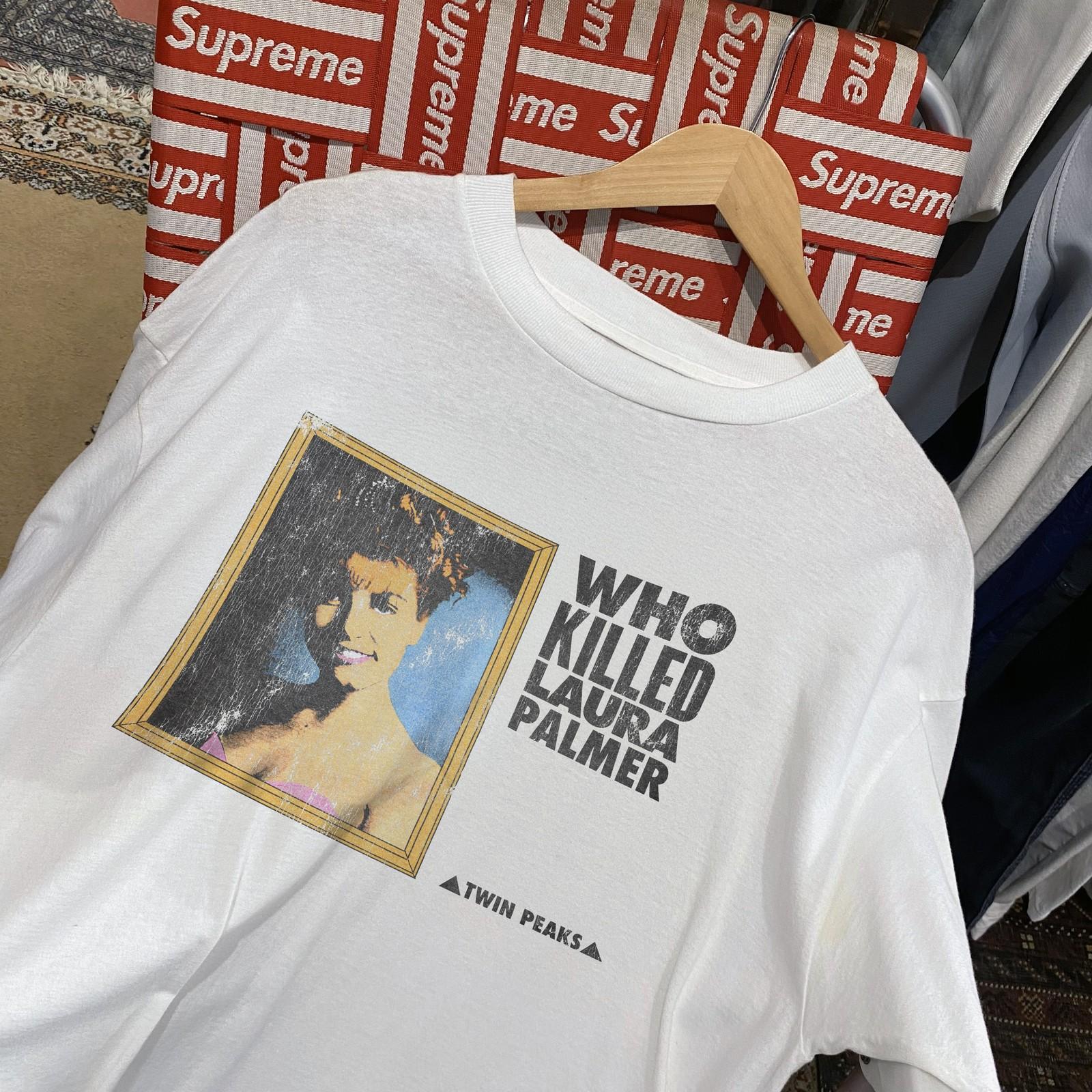 Who Killed Laura Palmer Twin Peaks Aged T-Shirt White S 4XL